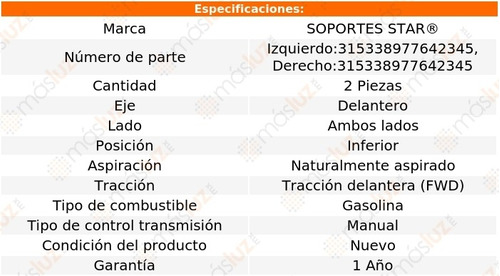 Kit Bases Amortiguador Del Inf Chevy Monza 1.6l 4 Cil 03 Foto 2