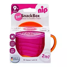 Pocillo Snack 2 En 1 Color Rosado, Nip