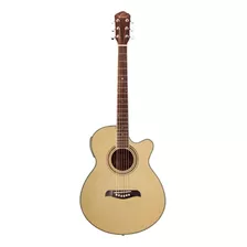 Guitarra Acústica Oscar Schmidt Og10ce Para Diestros Natural Brillante