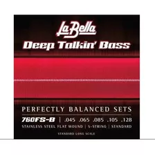 Encordoamento La Bella Baixo 5 Cordas Dtb Flat Std 45-128