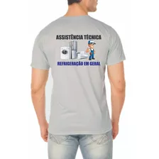 Camiseta Assistência Técnica Refrigeração Em Geral Uniforme