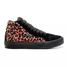 Tênis Mad Rats Hi Top Preto/ Onça