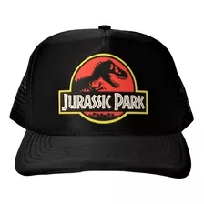 Boné Aba Curva Jurassic Park Filme Especial Trucker Premium