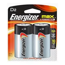 Pilas Alcalinas D2 Energizer Grandes X2 Larga Duración 