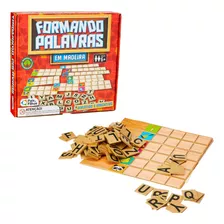 Brinquedo Educativo Formando Palavras Pedagógico Madeira