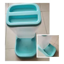 Dispensador Alimento Croquetas Perro 1.5k Resistent Conserva Color Azul Cielo