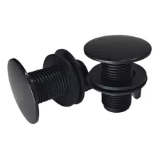 2 Tampão Tapa Furo Plug Abs 1/2 Lavat/bide/pia/cuba Preto