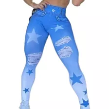 Calça Legging Feminina Fake Star