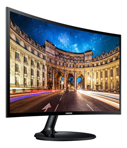 Monitor Samsung C24f390fh 24 Curved Monitor Con Experiencia Inmersiva Color Negro
