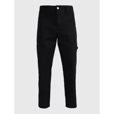 Pantalón Liso Negro Calvin Klein De Hombre