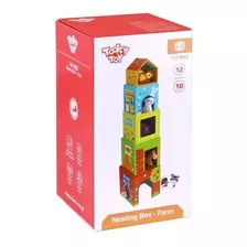 Brinquedo Educativo Caixas De Empilhar Fazenda - Tooky Toy