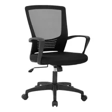 Silla Giratoria De Malla Con Ruedas Para Computadora Con Sop