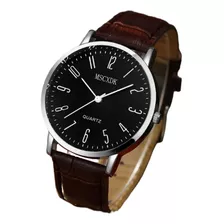 Reloj Pulsera Cuarzo Hombre Brown + Pulseras