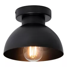 Lámpara De Techo Negro Mate 1 Luz E27 60w