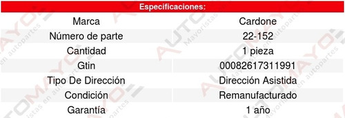 Cremallera Direccion Hidraulica Saturn Sc 1991 Cardone Foto 5