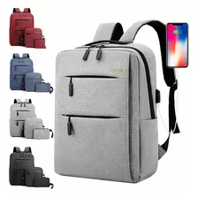 Set 3 Mochila Bolsas Escolar Estudiante Lapicera Tote,set 3pzs, Estudiante Mochila, Impermeable Antirrobo ,con Puerto Usb, Ordenador Mochila