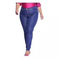 Calças Jeans Feminina Plus Size Cintura Alta Kit Com 3