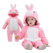 Pijama Y Disfraz Enterito Polar Bebés Niñas Animal Coneja