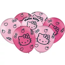 Balão - Bexiga Hello Kitty - 25 Unidades