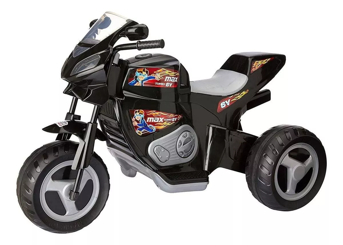 Moto A Bateria Para Crianças Magic Toys Turbo  Cor Preto 100v/240v