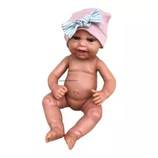 Boneca Bebe Reborn Menino Menina 100% Em Silicone Vinil 