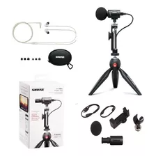 Video Kit Shure Mv88se215-cl Microfono/tripie/audifonos...