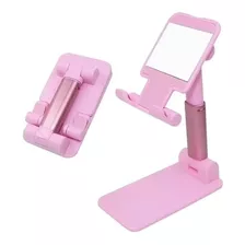 Suporte Portátil Celular Ou Tablet Ajustável - Rosa