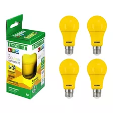 4 Lâmpadas Led Amarela E27 Tkl Colors Não Atrai Inseto 100-240v