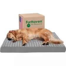 Furhaven Cama Ortopédica Para Perro ( Gris Sin Brazo)