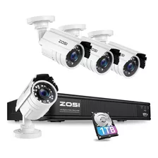 Sistema De Camaras De Seguridad Zosi H.265+ Full 1080p, 8