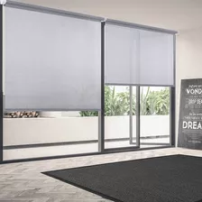 Cortina Roller Screen, Solarview, Microperforado - 50 X 220 Color Gris