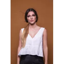 Blusa Blanca Basic De Dama Vuelos Envio Gratis