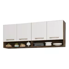 Mueble Aereo Cocina 4 Puertas 1.60 M C/vasera Capuchino Offwhite LG Amoblamientos