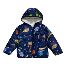 Campera Puffer Colegial Corderito Abrigo Niño Premium 4 A 12