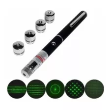 Puntero Laser Verde Con Figuras 5 Puntas