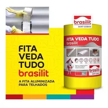 Manta Asfáltica Aluminizada Adesiva 20cmx10m Brasilit