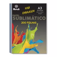 Papel Sublimático A3 Mundi/globinho 100g Premium 200 Folhas