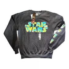 Star Wars Saco Buzo Gris Algodon Niño Adolescente Talla S