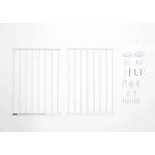 Reja Puerta De Seguridad Para Bebes 2 En 1 Color Blanco