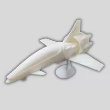 Avión Rick Hunter (robotech), 15cm De Largo, Color Blanco