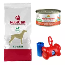 Alimento Nutrican 20+2 Kilos+dispensador Higiénico Hueso