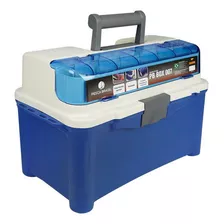 Maleta Box Para Pesca Caixa Pescador Pesca Brasil Pb007 Azul