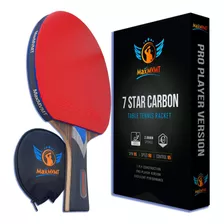 Maxmvmt Ping Pong Paddle 1 Raqueta De Fibra De Carbono Con