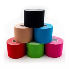 Kit 6 Cintas Tape Kinesiológico 5cm X 5m Vendaje Neuromuscu