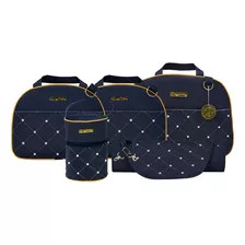 Kit Bolsas Mãe Bebê Saída Maternidade Menina Menino 6 Peças