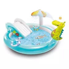 Piscina Inflável Playground Escorregador Jacaré 57129- Intex