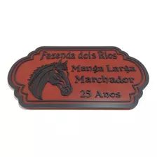 Placa Madeira Rustica Fazenda Sítio Chácara Haras Loja 59x33