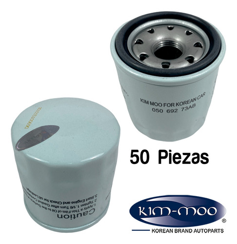 50 Filtros De Aceite Para Hyundai Atos 1.0l 99-04 Kim-moo Foto 4