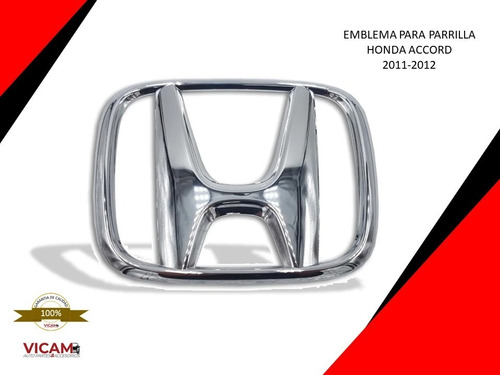 Emblema Para Parrilla Honda Accord 2011-2012 Foto 5