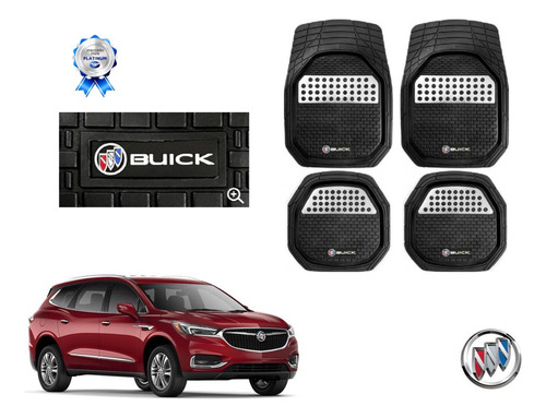 Tapetes 3d Logo Buick + Cubre Volante Enclave 2018 2019 2020 Foto 3